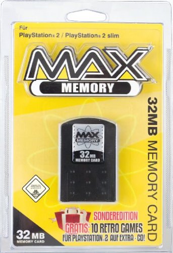 Childrens Toyshop  Video Games : Max Memory 32mb Inc 10 Classic Retro Games (PS2)