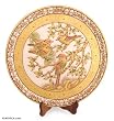 Marble plate, 'Sweet Sparrows' Marble plate, 'Sweet Sparrows'