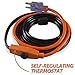GardenHOME Pipe and Valve Heating Cable Tape with Built-in Thermostat (9 Feet), 9Feet, Black