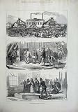 Original old antique victorian print - 