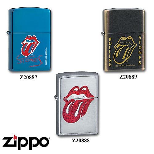 Satin Chrome, Rolling Stones (ZI20695) Category: Indulgence Zippo Lighters