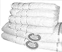 6tlg Frottier Handtuch-Set Handtücher 470g/qm weiss