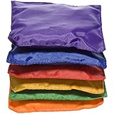 Fun Express - Educational - Dozen 5in Assorted Nylon Bean Bags Toy