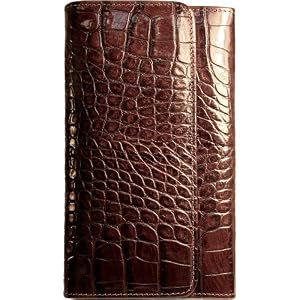 Buy Jack Georges Croco Collection Ladies Clutch Ladies Wallets, Brown by Jack Georges
