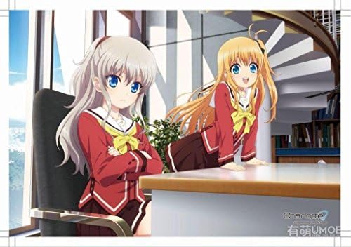UMOE Anime Charlotte Gaming Mouse Pad Game Rubber Playmat Play Mat Game Pad Desk Table Computer Keyboard Ipad Mats Pad