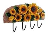 Wall Decor Sunflower 3-D wrought iron wall hook