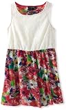 My Michelle Girls 7-16 Fabric Mix Dress