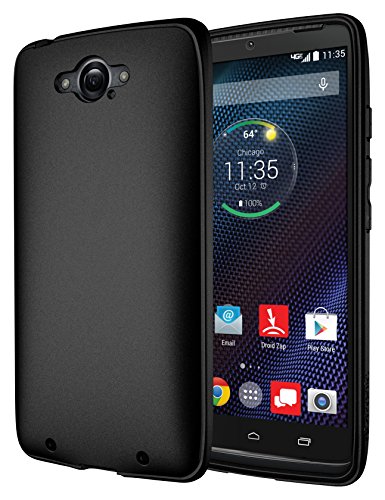 Droid Turbo Case, Diztronic Full Matte TPU Case for Motorola Droid Turbo (Fits Metallic Kevlar Version Only) - Matte Black - (DTB-FM-BLK)