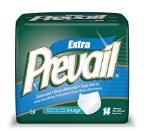 Prevail Protective Underwear, Extra Large, 14 Underwear (Pack of 4)