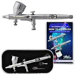 Master Airbrush&reg; Precision Dual-action Airbrush for Fine Detail Graphic Art By TCP Global. Now Included Is a (FREE) How to Airbrush Training Book to Get You Started, Published Exclusively By TCP Global.