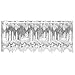 Heritage Lace Pinecone 60-Inch Wide by 16-Inch Drop Valance, White