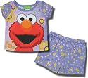 Sesame Street "Elmo and Flowers" 2 Piece purple pajama set - ON SALE
