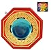 Premium Quality Traditonal Bagua Mirror, Feng Shui Mirror, Concave, Brass Panel Feng Shui Mirror, With A Free Buddha Eye Magnet with Tibetan Buddhist Mantra Prayer