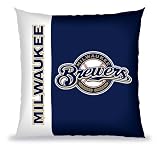 Milwaukee Brewers MLB 27 in Vertical Stitch Pillow