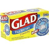 Glad Tall Kitchen Bags with Drawstring, Odor Shield, 13 Gallon 20 bags