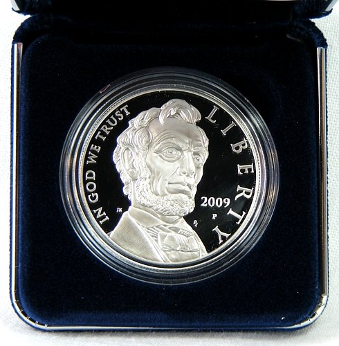 2009 Proof Lincoln Bicentennial Commemorative Silver Dollar