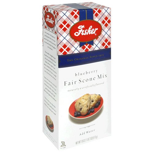 Fisher Blueberry Fair Scone Mix, 18-Ounces (Pack of 6) by Fisher