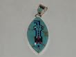 Turquoise Jewelry Silver Pendant - PD-0051
