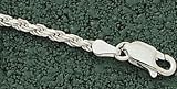 2 MM Sterling Silver 20 inch Rope Chain