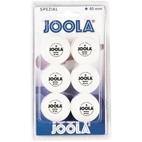 JOOLA SPEZIAL One-Star White 40mm Table Tennis Balls, 6-Count