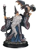 Wizard Collection Blue Sorceror Fantasy Figure Decoration Collectible