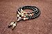 AmorWing Natural Obsidian and Lotus Seed Buddhist Prayer Beads Tibetan Mala Necklace Bracelet