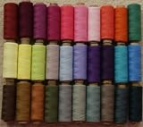 30 Assorted Colour Set 100% Polyester Sewing Thread - 200m on each spool - Suitable for Cross Stitch, Embroidery, Hand, Embroidery, Machine, General Sewing, Heavy Duty, Industrial and Quilting - Hand stitching or use with sewing machine. RRP: £36.99 - Colour Set 1