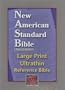 NASB Large Print Ultrathin Reference Bible (Black, Bonded Leather)