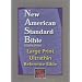 NASB Large Print Ultrathin Reference Bible (Black, Bonded Leather)
