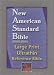 NASB Large Print Ultrathin Reference Bible (Black, Bonded Leather)