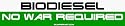 BIODIESEL No War Required Bumper Sticker