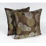 Collette 18-inch Pillow with Feather and Down Fill (Set of 2) by Designer Collection Sheri