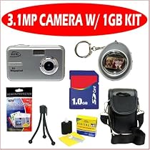 Digital Concepts 3.1 MP Digital Camera (Silver) + 512MB Accessory Kit