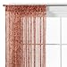 Waverly  Sheer Damask Window Panel - Red