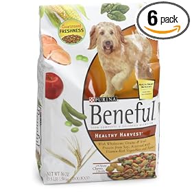 Beneful Healthy Harvest Dry Dog Food, 3.5-Pound Bags (Pack of 6)