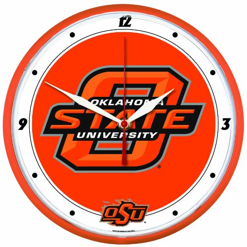 NCAA Oklahoma State Cowboys Round Clock