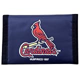 St Louis Cardinals Blue Nylon Trifold Wallet