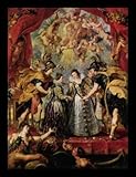 Peter Paul Rubens (Paintings cycle for Maria de 'Medici, Queen of France, the scene: sharing the princesses) White Wood-Mounted Art Poster Print - 13