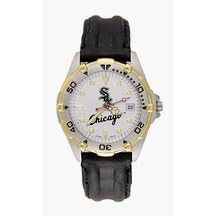 <b>Chicago White Sox MLB All Star Watch with Leather Band - Men's from LogoArt</b>