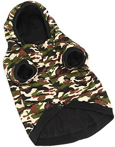 PoodleHouse Camouflage Pattern Design Pet Costume Cotton-padded Clothes Winter Big Dog Coats for Golden Retriever 3X-Large