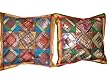 2 Blue Green Tribal India Vintage Sari Toss Pillow Cushion Covers