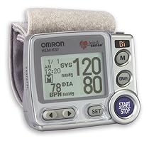 Omron HEM-637 Wrist Blood Pressure Monitor with Advanced Positioning Sensor
