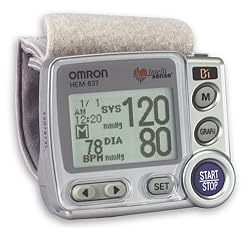 Omron HEM-637 Wrist Blood Pressure Monitor with Advanced Positioning Sensor