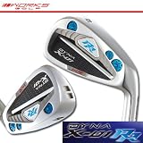 WORKS GOLF（ワークスゴルフ） DYNA（ダイナ） X-01RRアイアン ワークテックV-SPECαカーボンシャフト装着 （#5〜#9、P） 6本セット