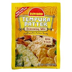 Sun Bird Seasoning Mix, Tempura Batter, 1.19-Ounce Packets (Pack of 24)