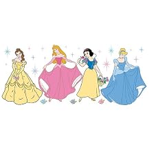 Disney Princess 4 Beauties Rub-On Wall Art