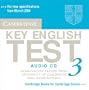 Cambridge Key English Test 3 Audio CD: Examination Papers from the University of Cambridge ESOL Examinations (KET Practice Tests)
