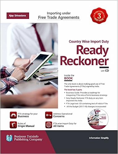 Country Wise Import Duty Ready Reckoner - 2017