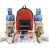 Quakehold! 70280 Grab-'n-Go Emergency Kit, 2-Person, 3-Day Backpack