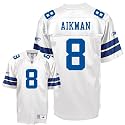 Troy Aikman White Reebok NFL Premier Throwback Dallas Cowboys Jersey